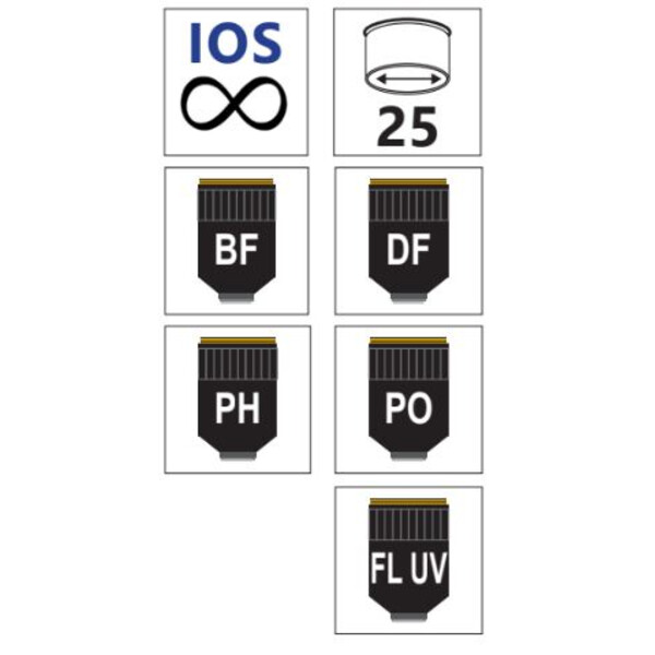 Objectif Optika M-861 IOS LWD U-PLAN RPC 4x/0,13