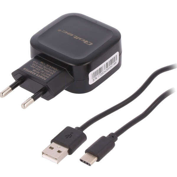 Pierro Astro Transformateur électrique 5V 3A avec câble USB de type C