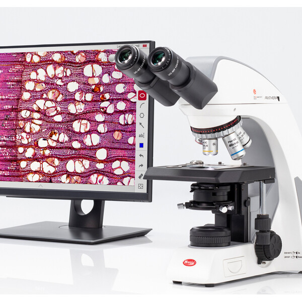 Motic Microscope Panthera cloud, bino, digital, infinity, plan, achro, 40x-1000x, 10x/22mm, Halogen/LED, HDMI, 8MP