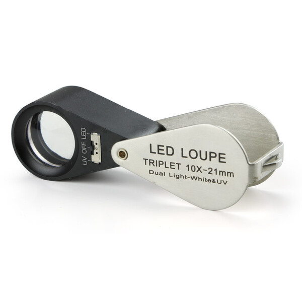 Euromex Loupe pliable PB.5034-LUV, 10x achromatique, LED, UV