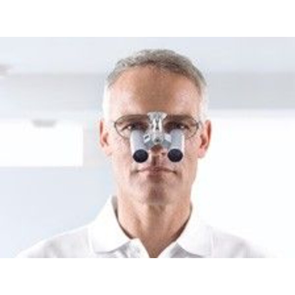 ZEISS Loupe binoculaire système optique K 3,5x/400 avec protection d'objectif pour loupe de tête EyeMag Pro