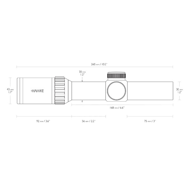 Lunette de tir HAWKE VANTAGE 30 WA FD IR 3-12x56