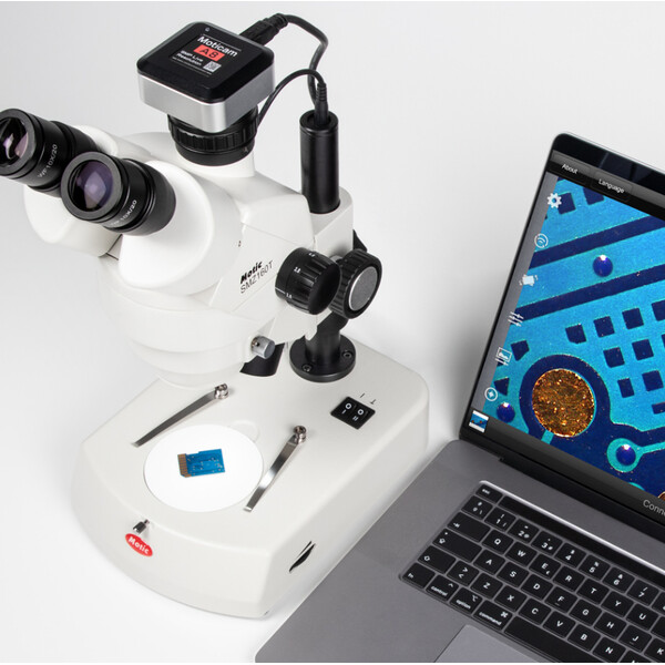 Motic Microscope Stereo Zoom SMZ-160-TLED, LED, 0,75x-4,5x