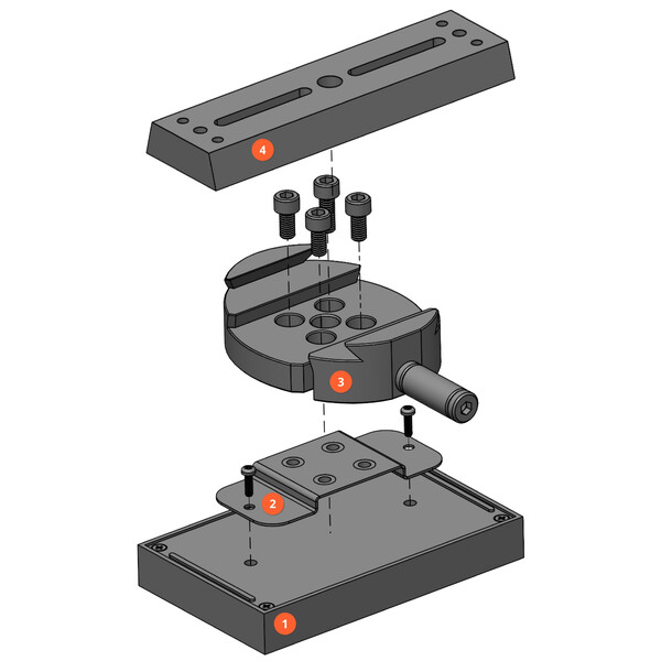 Ikarus Technologies Pinces Vixen/Losmandy pour StellarMate X & Pro