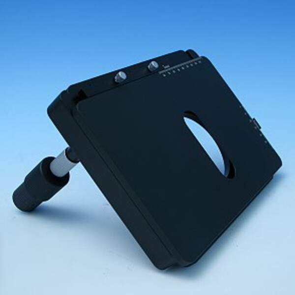 ZEISS Platine à chariot croisé 75x50 L, entraînement fixe ergonomique, avec revêtement anodisé dur