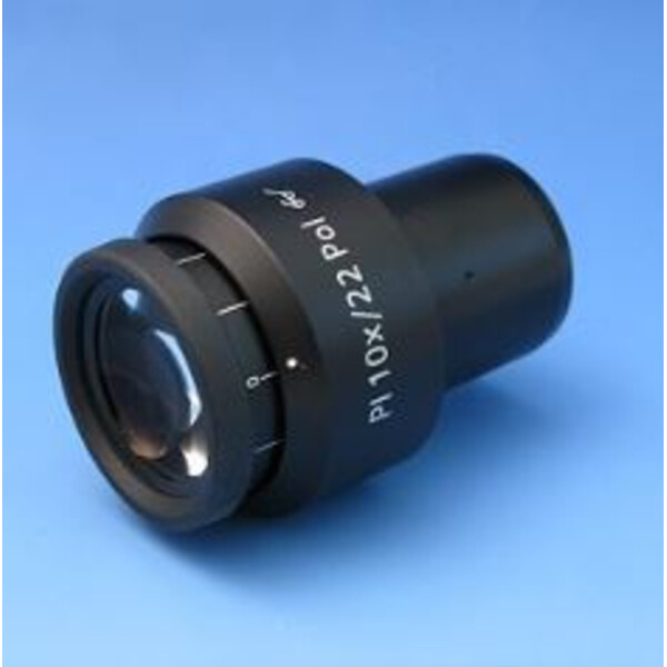 ZEISS Oculaire PL 10x/22 Br. foc. POL,  Plaque réticulée