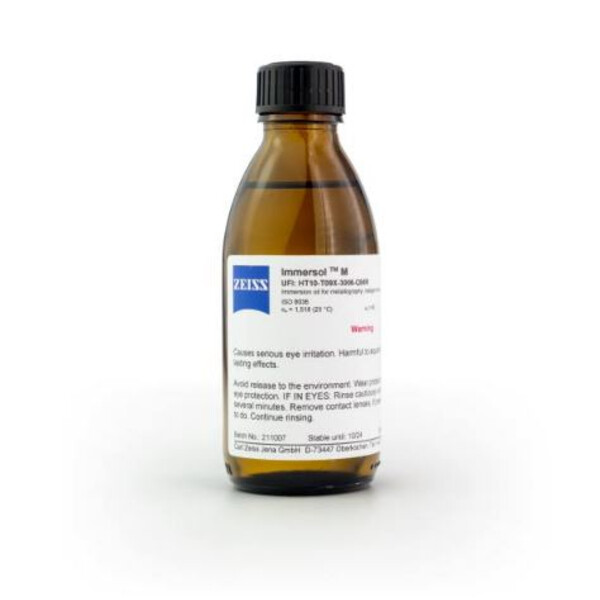 ZEISS Huile d'immersion Immersol M, flacon de 100 ml