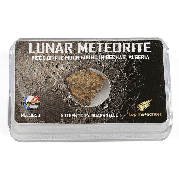 Top Meteorites Véritable météorite lunaire Béchar Algérie 1,25-1,75g
