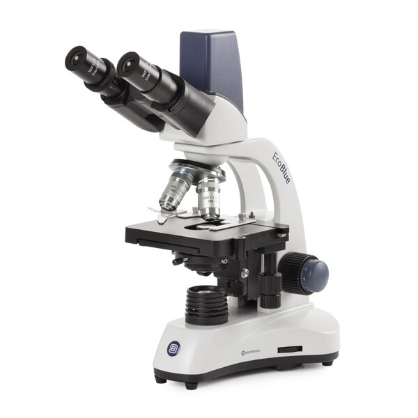 Microscope Euromex EC.1157, binoculaire, numérique, 40x-1000x, DL, LED, 10x/18 mm, platine à chariot croisé X-Y, 5 MP