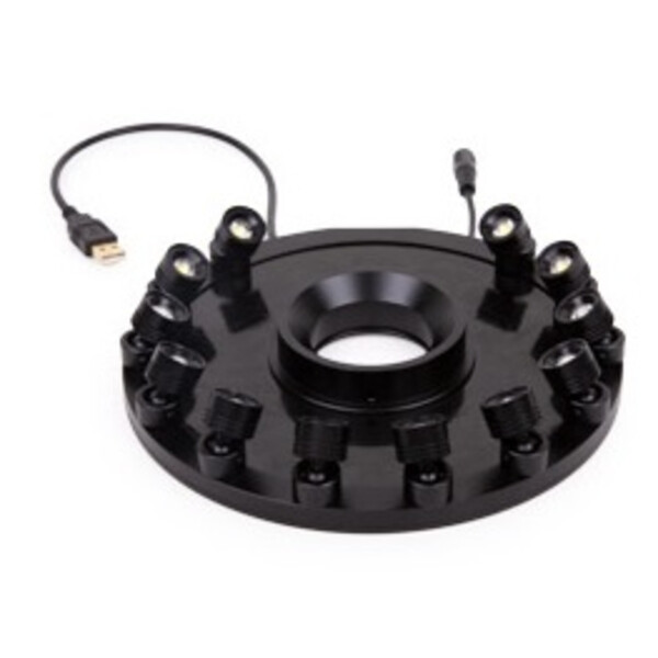 Euromex Lampes annulaires MZ.4735, 12x 1W LED, angle réglable
