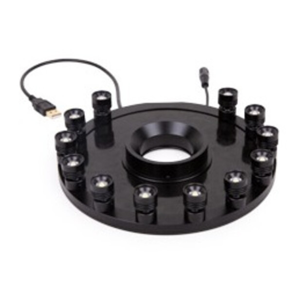 Euromex Lampes annulaires MZ.4735, 12x 1W LED, angle réglable