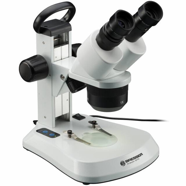 Microscope stéréoscopique Bresser Analyth STR 10x-40x bino ; Greenough ; 50 mm ; 10x/20 ; 10-40x ; LED, caméra, 2 MP