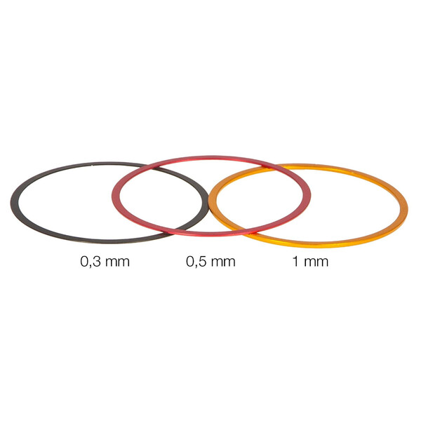 tube allonge Baader Anneaux de réglage fin M54 0,3 / 0,5 / 1 mm