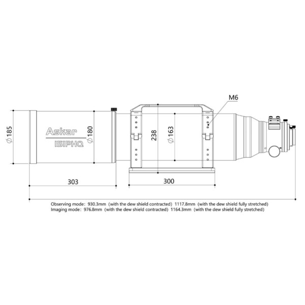 Askar Lunette apochromatique AP 151/1057 151PHQ OTA