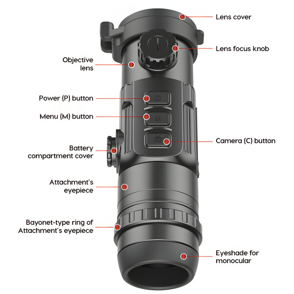 InfiRay Caméra à imagerie thermique Clip CH50w Set