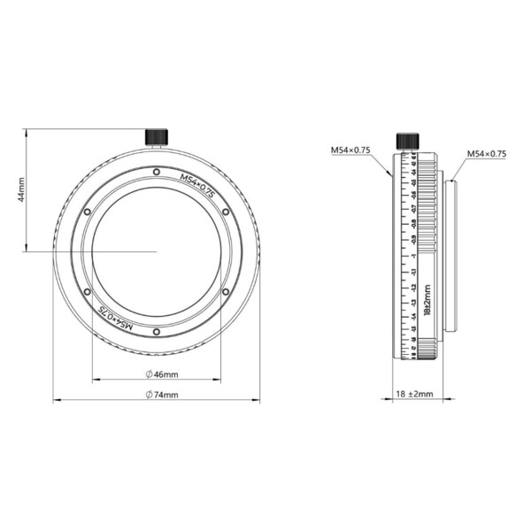 Askar Tubes d'extension Adaptateur M54/M54 16-20 mm