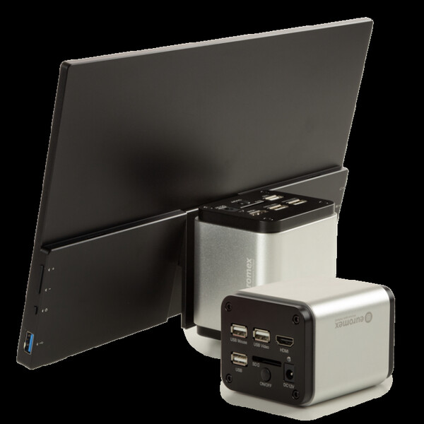 Caméra Euromex VC.3043 HDS, UHD, 8,3 MP, 1/1,8 pouce, capteur couleur 4K, écran tactile 13 pouces, 30 ips HDMI, 20 ips USB