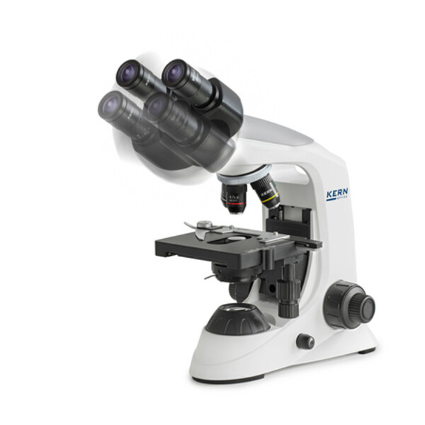 Kern Microscope Bino Achromat 4/10/40/100, HWF10x18, 3W LED, OBE 132