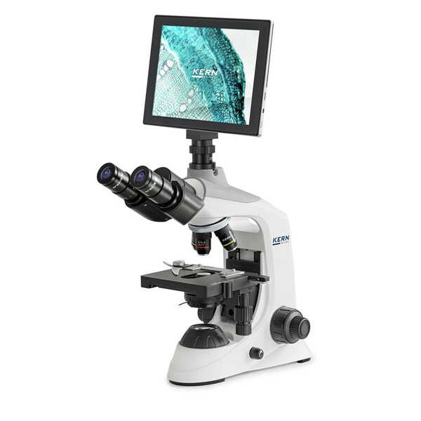 Kern Microscopes numériques, OBE 134T241, Numérique, 1,25 Abbe Condenseur, Fixe, USB 2.0, 40-1000x, 3W LED, 5 MP, Tablet