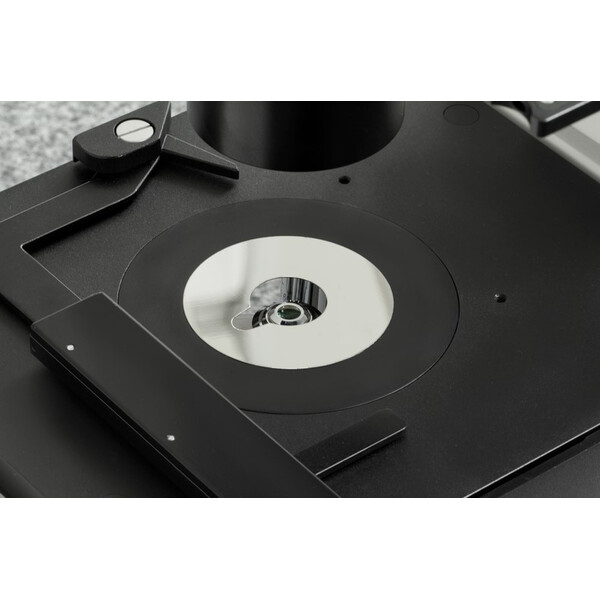 Kern OCM 166, FL, PH, trino, inversé, condenseur Abbe N.A. 0,3 fixe, 10x-40x, 30 W LED, Al, 100 W HBO, Dl