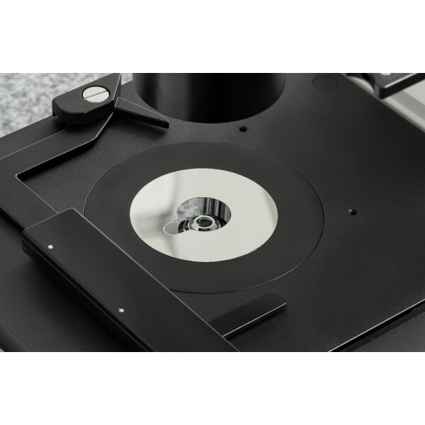 Microscope inversé Kern OCM 167, FL, PH, trino, Abbe-N.A.-0,3-Condenseur fixe, 10x-40x, Al, Dl, 5W LED