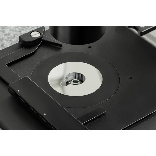 Microscope inversé Kern OCM 168, FL, PH, trino, Condenseur Abbe N.A. 0,3 fixe, 10x-40x, LED 5 W, Al/Dl