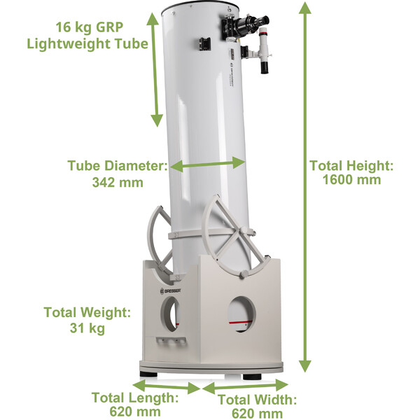 Télescope Dobson Bresser N 305/1525 Messier Hexafoc DOB