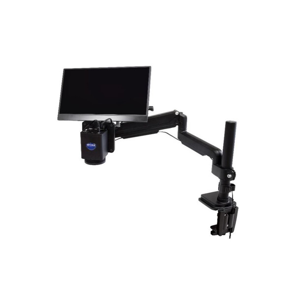 Microscope Optika IS-4K3, zoom optique 1x-18x, autofocus, 8 MP, 4K Ultra HD, support pantographe, 15,6