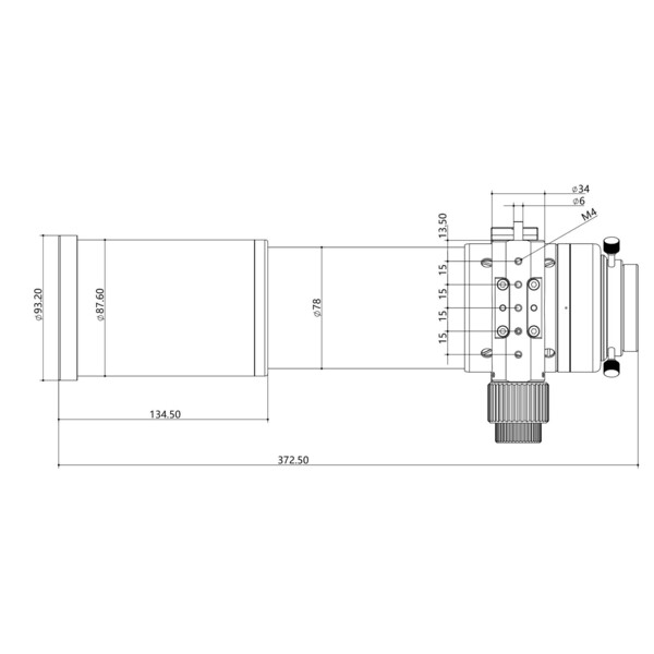 Lunette apochromatique Askar AP 71/490 Flat-Field 71F OTA