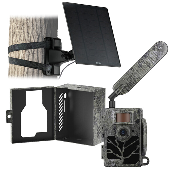Appareil-photo spécial gibier ZEISS Kit Secacam 5 & boîtier métallique & panneau solaire