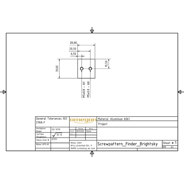 Omegon Jumelles Brightsky 30x100 - 90° + étui