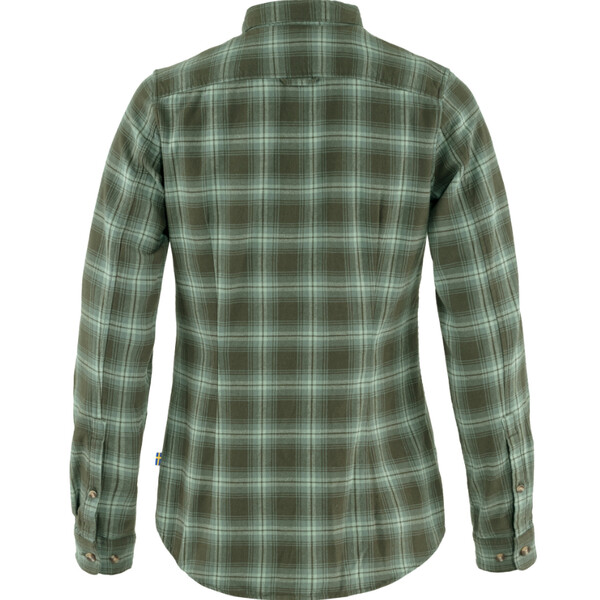 Fjällräven Chemise en flanelle Övik W, 662-614 Deep Forest-Patina Green, M