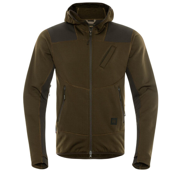 Härkila Deer Stalker Fleece Hoodie , Willow green/Shadow brown Taille XL