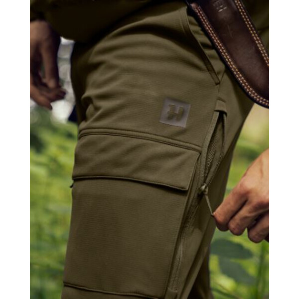Härkila Pantalon Deer Stalker Light, vert saule/marron ombre, taille 48