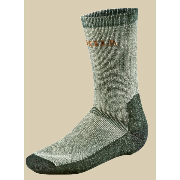 Härkila Chaussettes Expedition, longues, gris/vert, taille XL