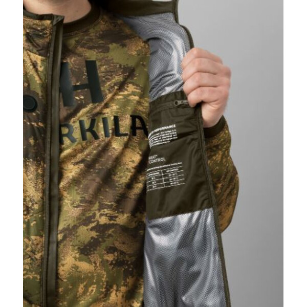 Härkila Gilet chauffant Camo, AXIS MSP®Forest green, taille S