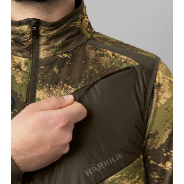 Härkila Gilet chauffant Camo, AXIS MSP®Forest green, taille S