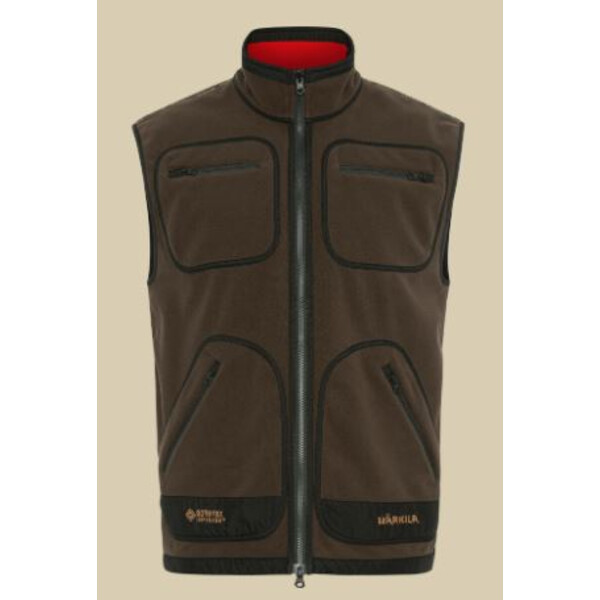 Härkila Gilet polaire Kamko, marron/rouge, taille M