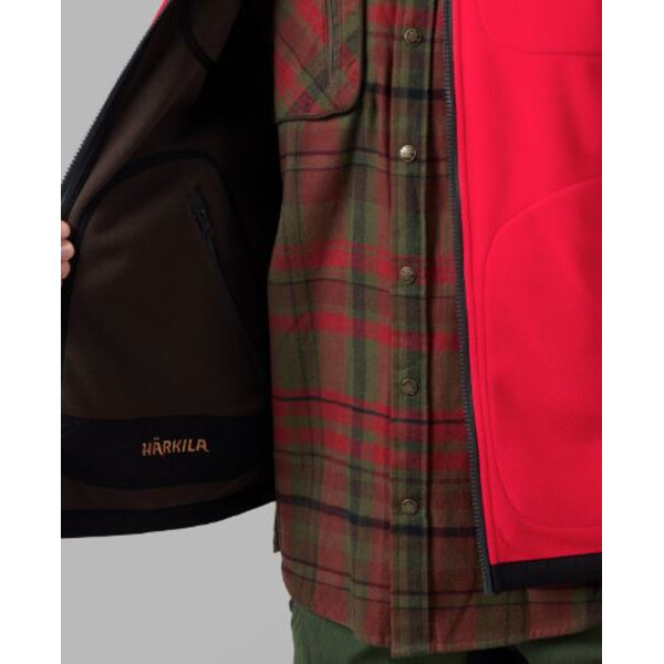 Härkila Gilet polaire Kamko, marron/rouge, taille M