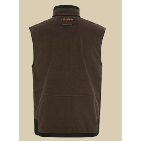 Härkila Gilet polaire Kamko, marron/rouge, taille M