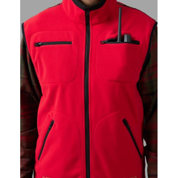 Härkila Gilet polaire Kamko, marron/rouge, taille M