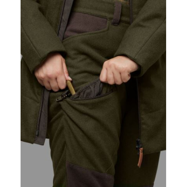 Härkila Pantalon d'hiver Metso pour femme, vert saule/marron ombre, taille 42