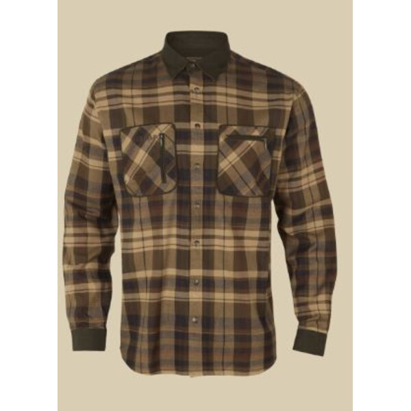 Härkila Chemise Pajala, beige/marron, taille XL