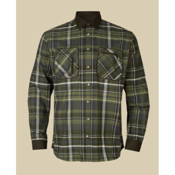 Härkila Chemise Pajala, carreaux olive, taille XL