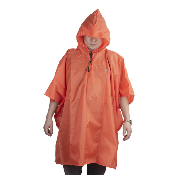 Summit-Creative Poncho de pluie orange