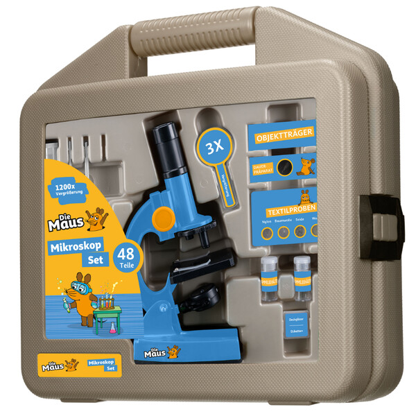 DieMaus Kit de microscopie pour enfants avec mallette