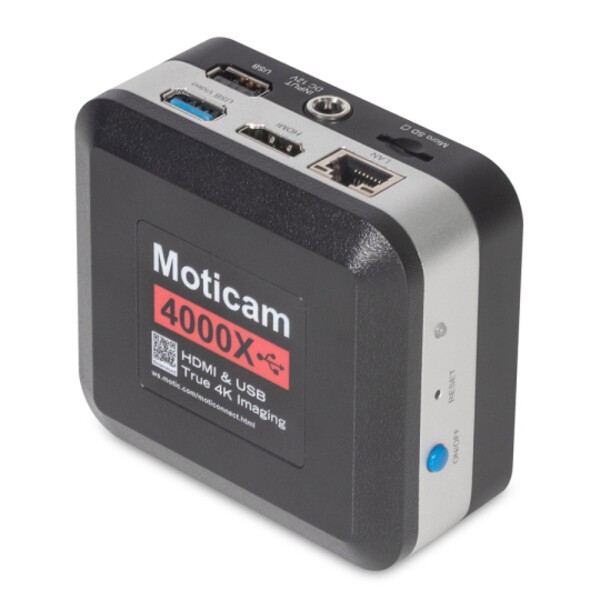 Motic Caméra 4000X, couleur, 8MP, CMOS, 1/2.8, HDMI/USB/Lan/Wifi, 1.45 µm