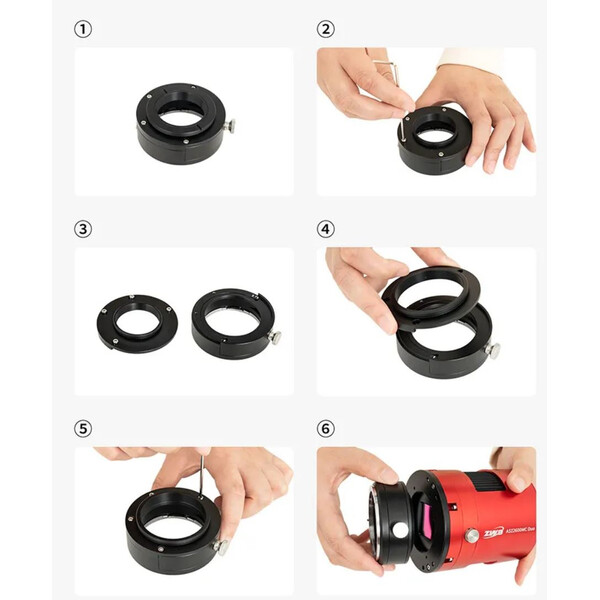 Adapter ZWO Adaptateur M54 pour tiroir de filtres