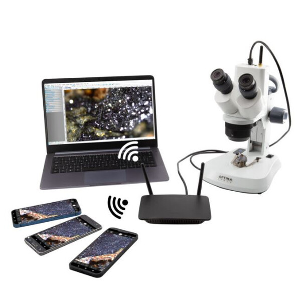 Microscope Optika , SFX DigitalDigital WI-FI, 10x 20x 40x, LED, lumière réfléchie et transmise