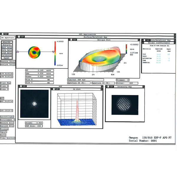 Lunette apochromatique Omegon Pro APO AP 130/910  OTA